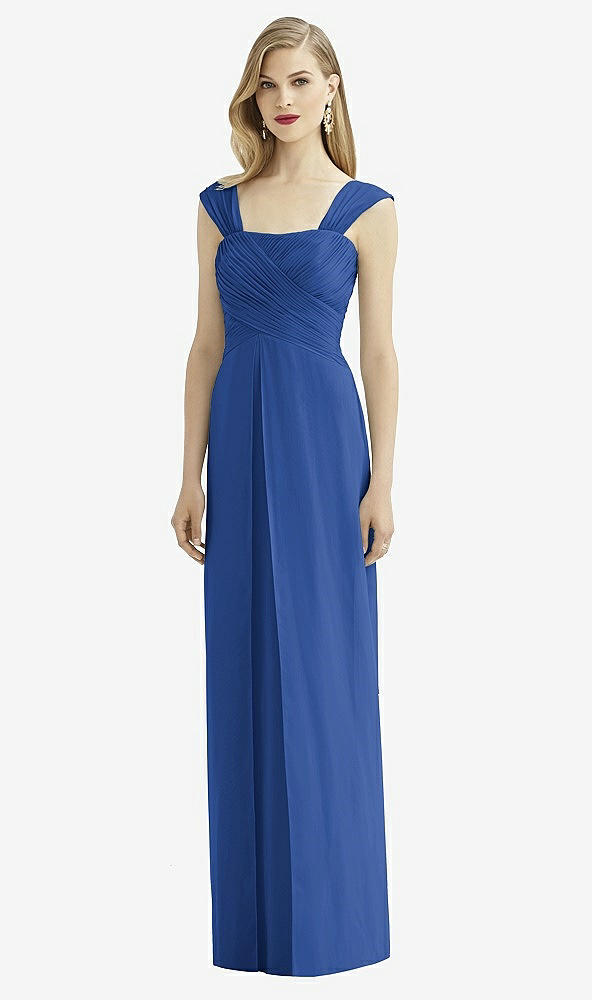 Front View - Classic Blue After Six Bridesmaid Dress 6735