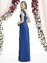 Rear View Thumbnail - Classic Blue After Six Bridesmaid Dress 6735