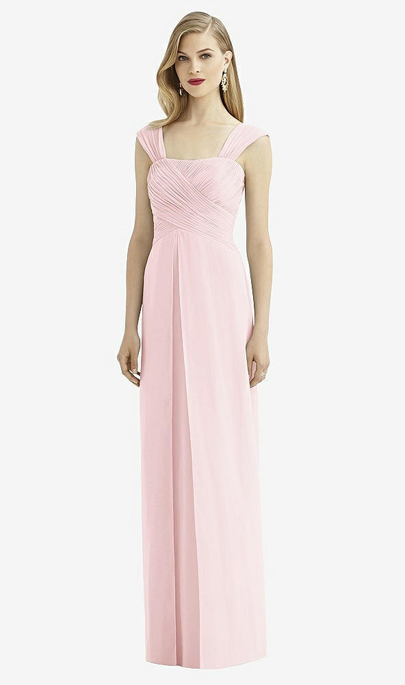 Front View - Ballet Pink After Six Bridesmaid Dress 6735