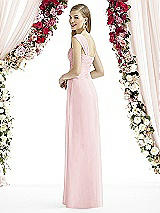Rear View Thumbnail - Ballet Pink After Six Bridesmaid Dress 6735