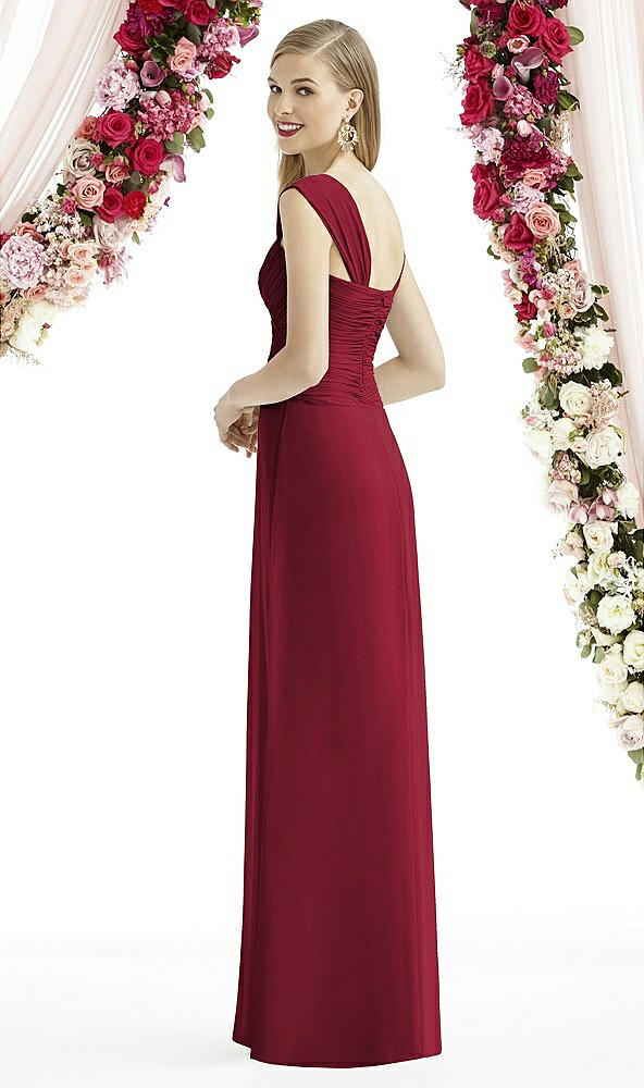 Back View - Burgundy After Six Bridesmaid Dress 6735