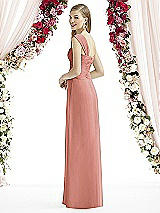 Rear View Thumbnail - Desert Rose After Six Bridesmaid Dress 6735