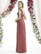 Rear View Thumbnail - English Rose After Six Bridesmaid Dress 6735