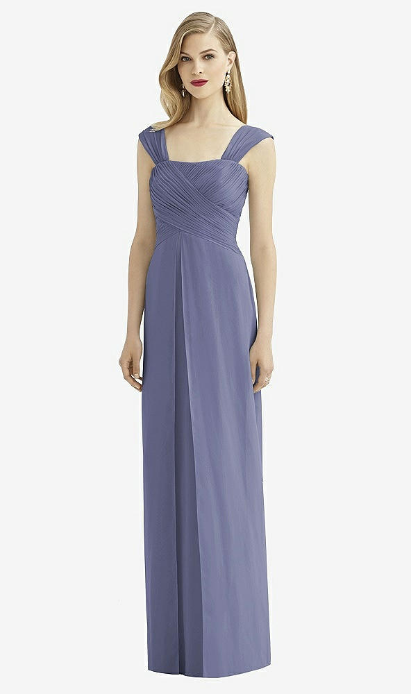 Front View - French Blue After Six Bridesmaid Dress 6735