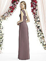 Rear View Thumbnail - French Truffle After Six Bridesmaid Dress 6735
