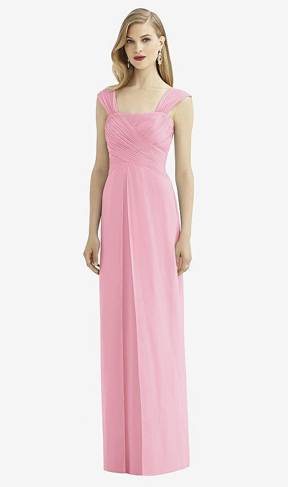 Front View - Peony Pink After Six Bridesmaid Dress 6735