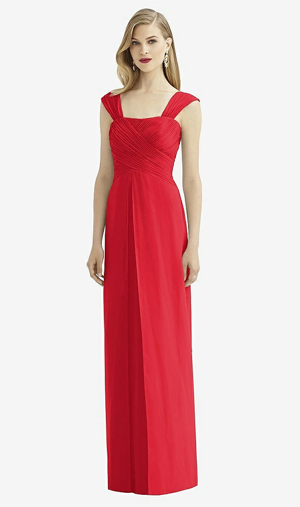 Front View - Parisian Red After Six Bridesmaid Dress 6735