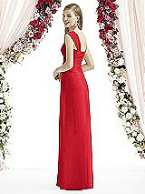 Rear View Thumbnail - Parisian Red After Six Bridesmaid Dress 6735