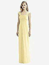 Front View Thumbnail - Pale Yellow After Six Bridesmaid Dress 6735