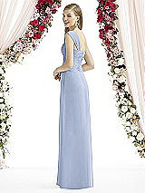 Rear View Thumbnail - Sky Blue After Six Bridesmaid Dress 6735