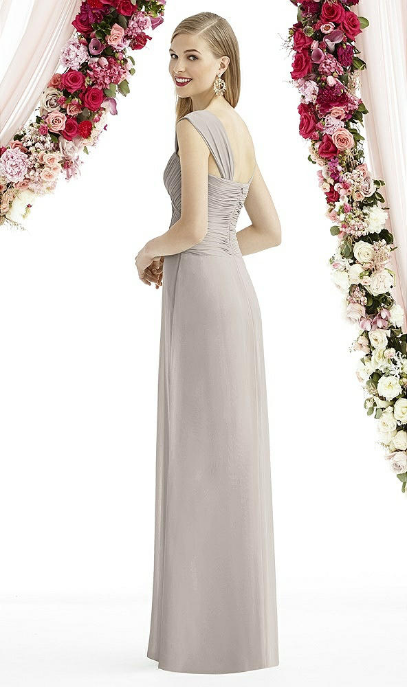 Back View - Taupe After Six Bridesmaid Dress 6735