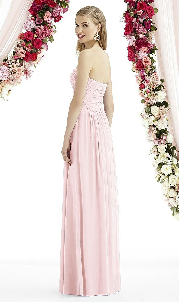 Back View - Ballet Pink After Six Bridesmaid Dress 6736