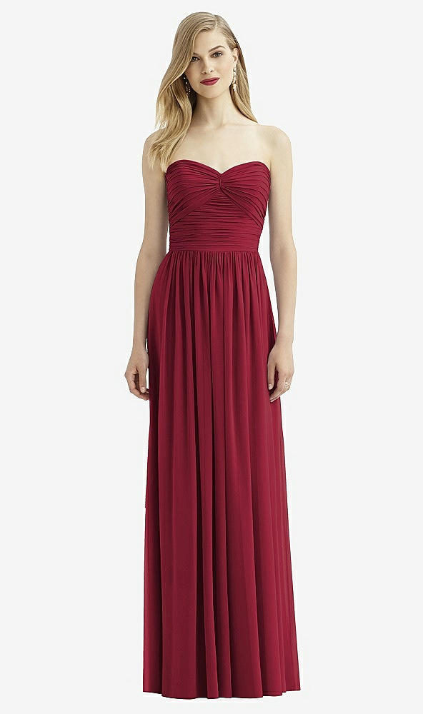 Front View - Burgundy After Six Bridesmaid Dress 6736