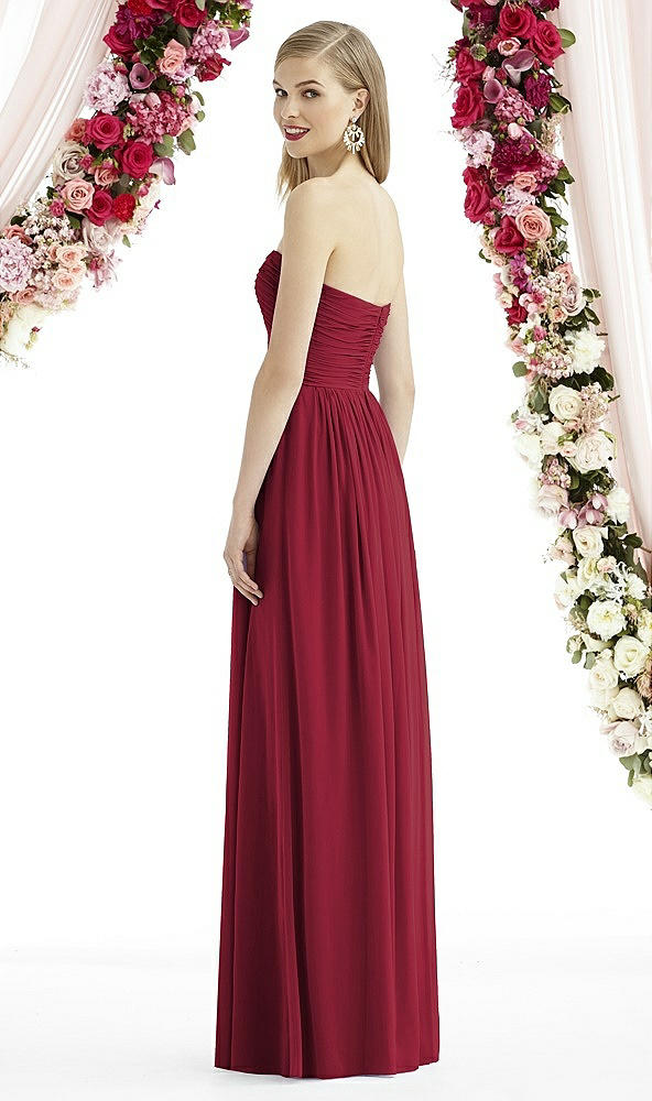 Back View - Burgundy After Six Bridesmaid Dress 6736