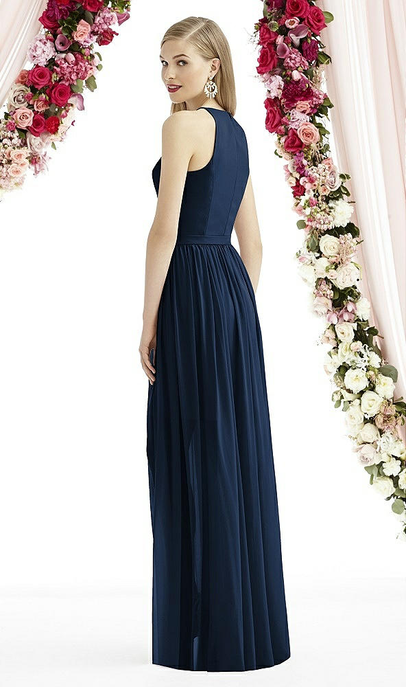 Back View - Midnight Navy After Six Bridesmaid Dress 6739