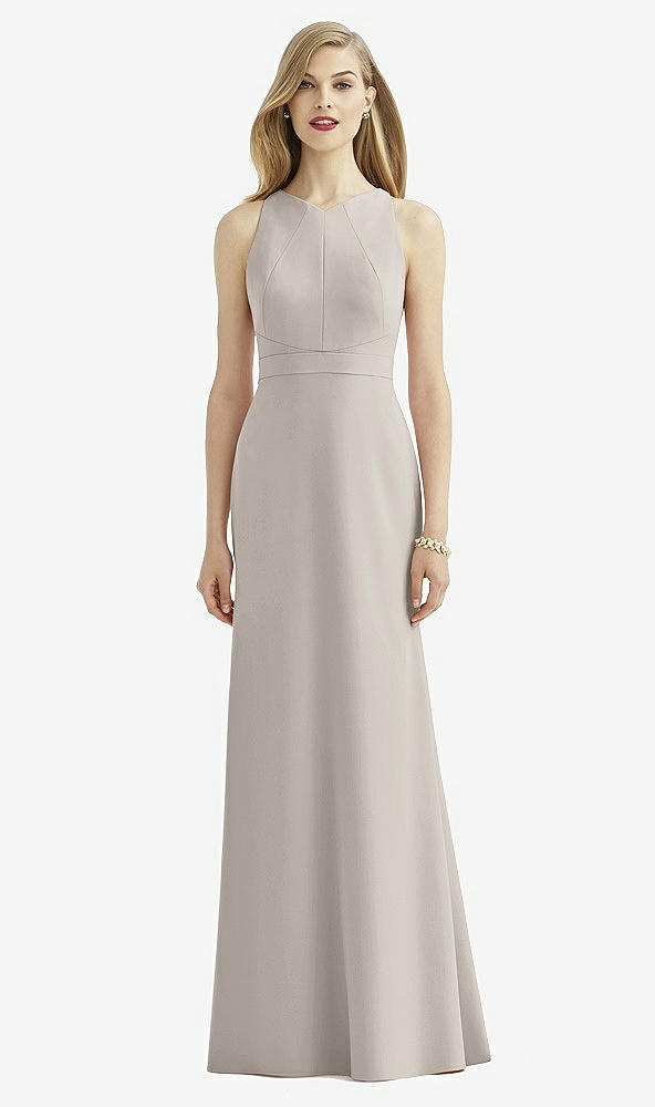 Front View - Taupe After Six Bridesmaid Dress 6740