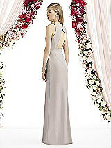 Rear View Thumbnail - Taupe After Six Bridesmaid Dress 6740