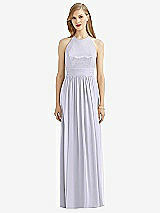 Front View Thumbnail - Silver Dove Halter Lux Chiffon Sequin Bodice Dress