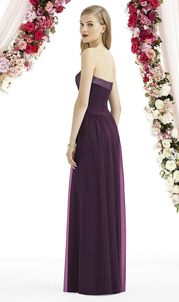 Back View - Aubergine After Six Bridesmaid Dress 6743