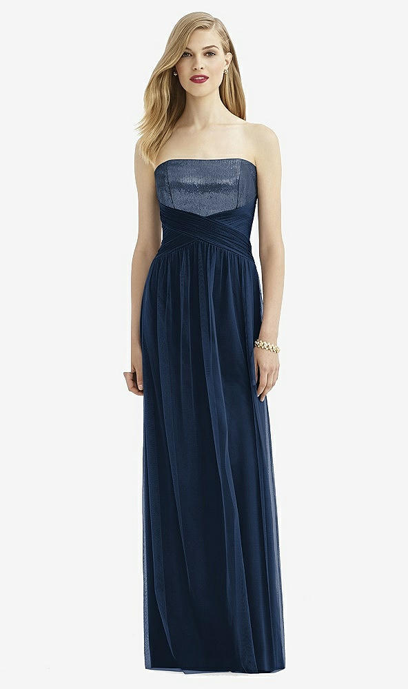 Front View - Midnight Navy After Six Bridesmaid Dress 6743