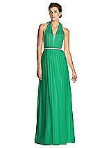 Alt View 1 Thumbnail - Pantone Emerald & Metallic Gold After Six Bridesmaid Dress 6749