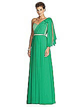 Alt View 2 Thumbnail - Pantone Emerald & Metallic Gold After Six Bridesmaid Dress 6749
