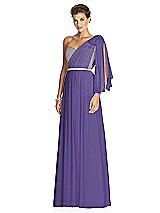 Alt View 2 Thumbnail - Regalia - PANTONE Ultra Violet & Metallic Gold After Six Bridesmaid Dress 6749