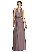 Alt View 1 Thumbnail - French Truffle & Metallic Gold After Six Bridesmaid Dress 6749