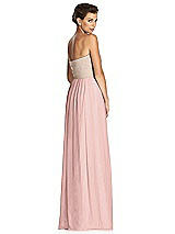Rear View Thumbnail - Rose - PANTONE Rose Quartz & Metallic Gold After Six Bridesmaid Dress 6749