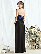 Rear View Thumbnail - Classic Blue & Off White Social Bridesmaids Style 8171