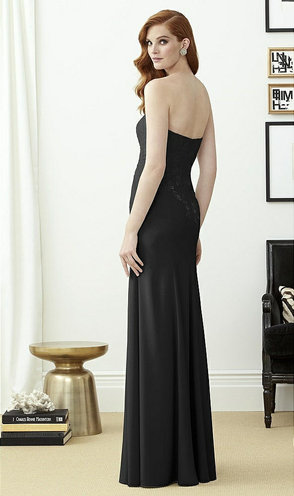 Back View - Black & Off White Dessy Collection Style 2965
