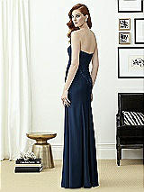 Rear View Thumbnail - Midnight Navy & Off White Dessy Collection Style 2965