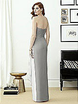 Rear View Thumbnail - Chelsea Gray & White Dessy Collection Style 2956