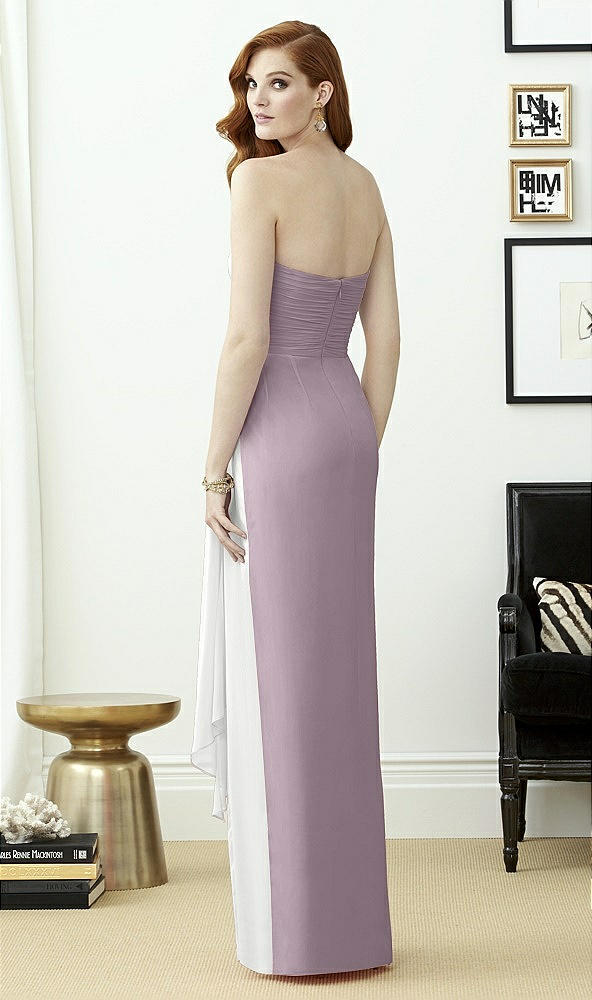Back View - Lilac Dusk & White Dessy Collection Style 2956