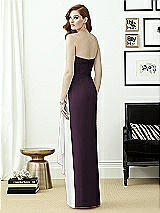 Rear View Thumbnail - Aubergine & White Dessy Collection Style 2956