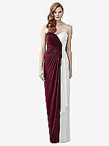 Front View Thumbnail - Cabernet & White Dessy Collection Style 2956