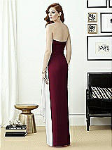Rear View Thumbnail - Cabernet & White Dessy Collection Style 2956