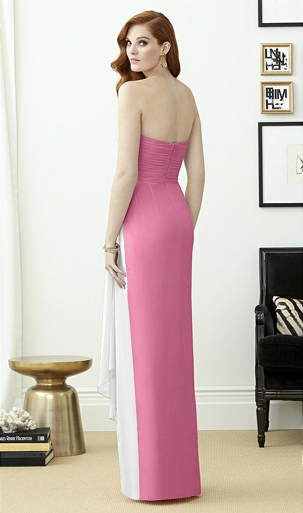 Back View - Orchid Pink & White Dessy Collection Style 2956