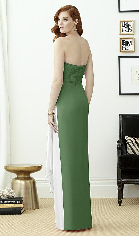 Back View - Vineyard Green & White Dessy Collection Style 2956
