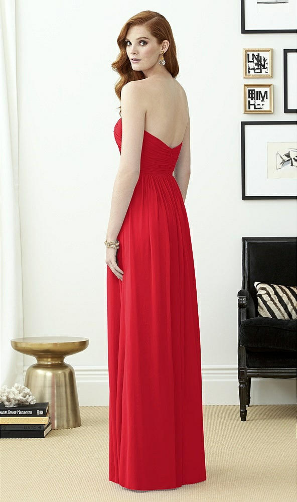 Back View - Parisian Red Dessy Collection Style 2957
