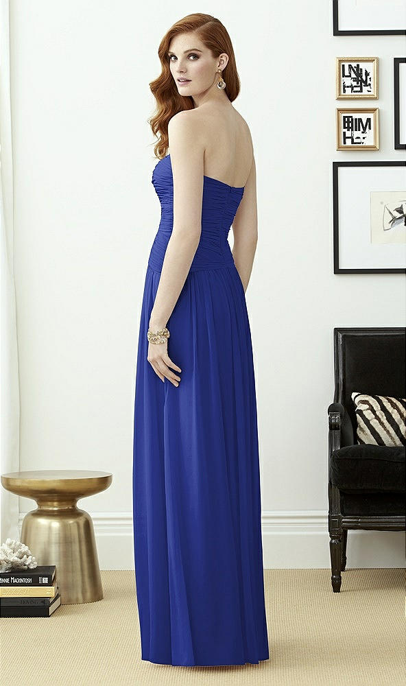 Back View - Cobalt Blue Dessy Collection Style 2960