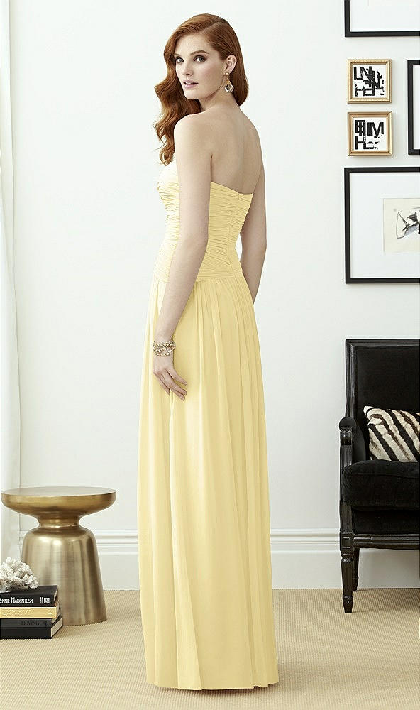 Back View - Pale Yellow Dessy Collection Style 2960