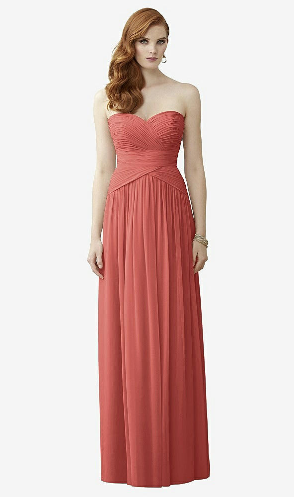 Front View - Coral Pink Dessy Collection Style 2960