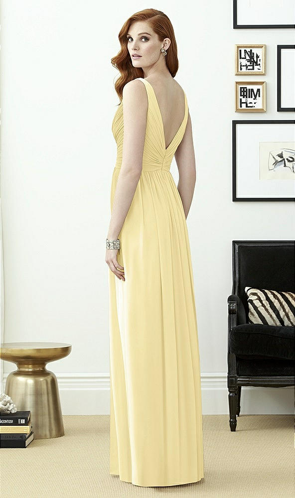 Back View - Pale Yellow Dessy Collection Style 2962
