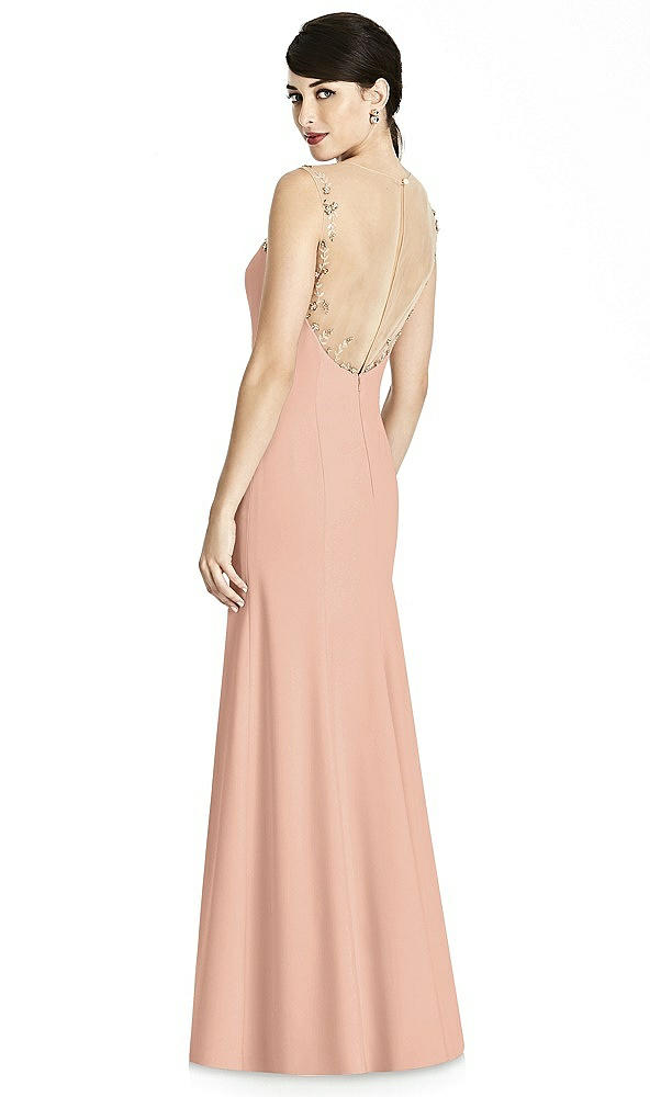 Back View - Pale Peach Dessy Collection Style 2964