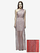 Front View Thumbnail - Perfect Coral & Suede Rose Lela Rose Bridesmaid Style LR224