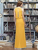 Rear View Thumbnail - NYC Yellow & Blush Lela Rose Bridesmaid Style LR225