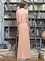 Rear View Thumbnail - Pale Peach & Blush Lela Rose Bridesmaid Style LR225