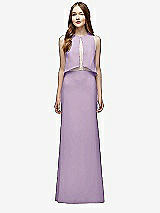 Front View Thumbnail - Pale Purple & Blush Lela Rose Bridesmaid Style LR225