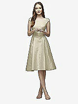 Front View Thumbnail - Metallic Gold Lela Rose Bridesmaid Style LR228